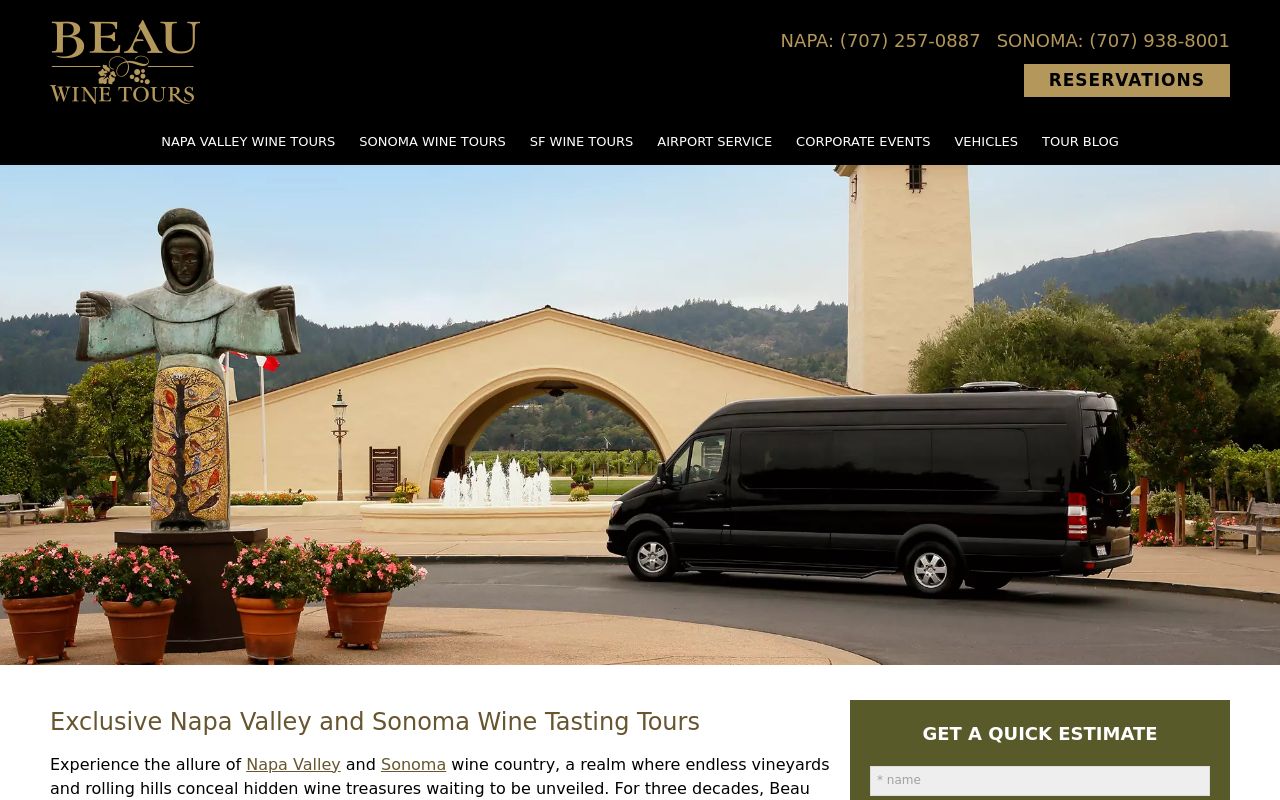 Beau Wine Tours & Limousine Service