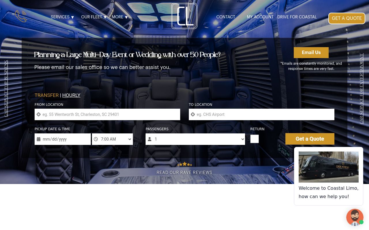 Coastal Limousine of Charleston Image